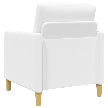 vidaXL Καναπές με Αποθήκευση Λευκό 72x78x87cm Πολυεστέρας