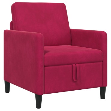 vidaXL Καναπές με Αποθήκευση Κόκκινο 72x78x87cm Πολυεστέρας