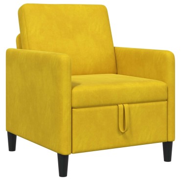 vidaXL Καναπές με Αποθήκευση Κίτρινο 72x78x87cm Πολυεστέρας