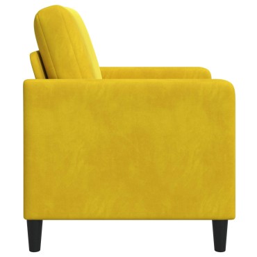 vidaXL Καναπές με Αποθήκευση Κίτρινο 72x78x87cm Πολυεστέρας
