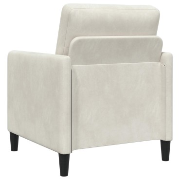 vidaXL Καναπές με Αποθήκευση Κρεμ 72x78x87cm Πολυεστέρας