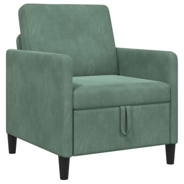 vidaXL Καναπές με Αποθήκευση Θαλασσί 72x78x87cm Πολυεστέρας