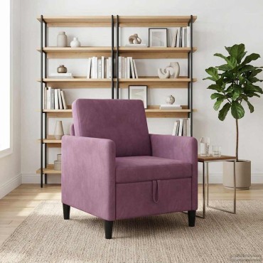 vidaXL Καναπές με Αποθήκευση Μοβ 72x78x87cm Πολυεστέρας