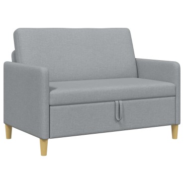 vidaXL Καναπές με Αποθήκευση Ανοιχτό γκρι 122x78x87cm Πολυεστέρας
