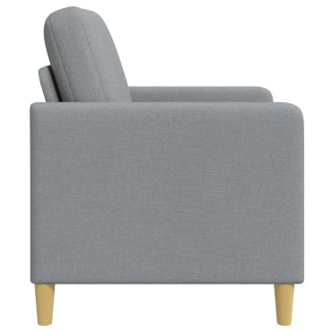 vidaXL Καναπές με Αποθήκευση Ανοιχτό γκρι 122x78x87cm Πολυεστέρας
