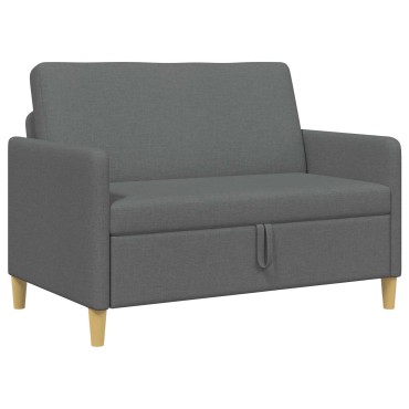 vidaXL Καναπές με Αποθήκευση Σκούρο Γκρι 122x78x87cm Πολυεστέρας