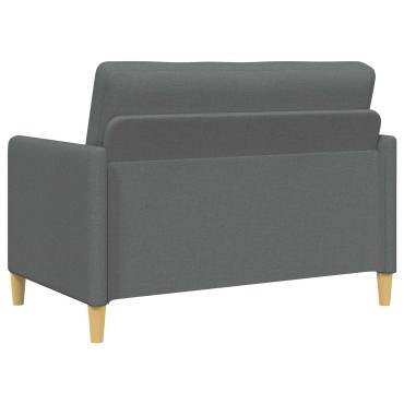 vidaXL Καναπές με Αποθήκευση Σκούρο Γκρι 122x78x87cm Πολυεστέρας