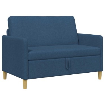 vidaXL Καναπές με Αποθήκευση Μπλε 122x78x87cm Πολυεστέρας