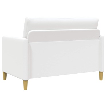 vidaXL Καναπές με Αποθήκευση Λευκό 122x78x87cm Πολυεστέρας