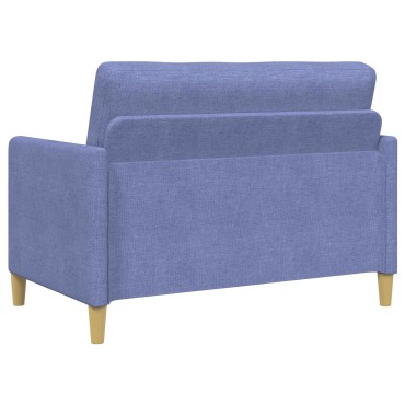 vidaXL Καναπές με Αποθήκευση Μπλε τζην 122x78x87cm Πολυεστέρας