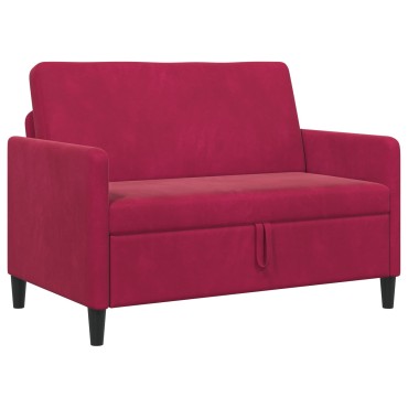vidaXL Καναπές με Αποθήκευση Κόκκινο 122x78x87cm Πολυεστέρας
