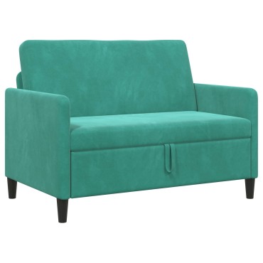 vidaXL Καναπές με Αποθήκευση Τιρκουάζ 122x78x87cm Πολυεστέρας