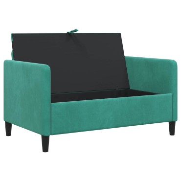 vidaXL Καναπές με Αποθήκευση Τιρκουάζ 122x78x87cm Πολυεστέρας