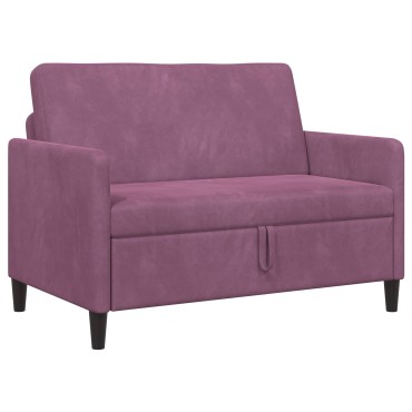 vidaXL Καναπές με Αποθήκευση Μοβ 122x78x87cm Πολυεστέρας