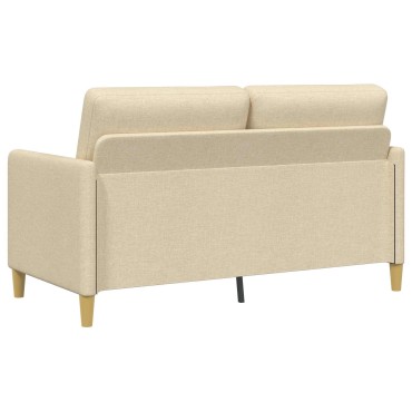 vidaXL Καναπές με Αποθήκευση Κρεμ 152x78x87cm Πολυεστέρας