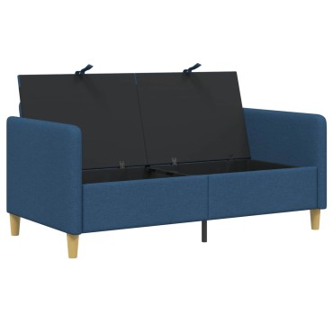 vidaXL Καναπές με Αποθήκευση Μπλε 152x78x87cm Πολυεστέρας