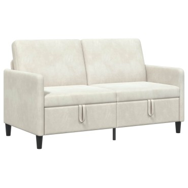 vidaXL Καναπές με Αποθήκευση Κρεμ 152x78x87cm Πολυεστέρας