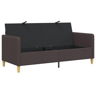 vidaXL Καναπές με Αποθήκευση Σκούρο Καφέ 172x78x87cm Πολυεστέρας