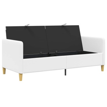 vidaXL Καναπές με Αποθήκευση Λευκό 172x78x87cm Πολυεστέρας