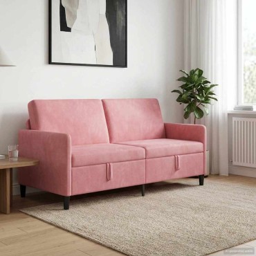 vidaXL Καναπές με Αποθήκευση Ροζ 172x78x87cm Πολυεστέρας