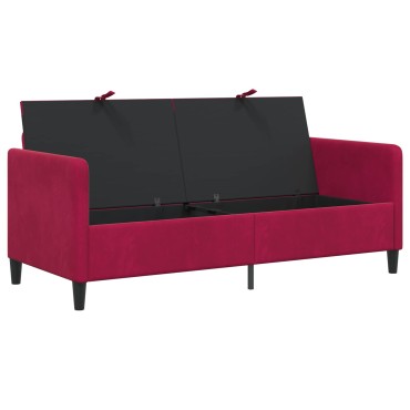 vidaXL Καναπές με Αποθήκευση Κόκκινο 172x78x87cm Πολυεστέρας