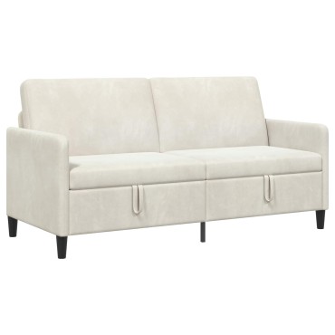 vidaXL Καναπές με Αποθήκευση Κρεμ 172x78x87cm Πολυεστέρας