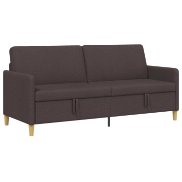 vidaXL Καναπές με Αποθήκευση Σκούρο Καφέ 192x78x87cm Πολυεστέρας