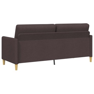 vidaXL Καναπές με Αποθήκευση Σκούρο Καφέ 192x78x87cm Πολυεστέρας