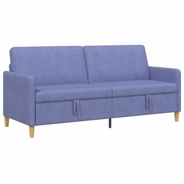 vidaXL Καναπές με Αποθήκευση Μπλε τζην 192x78x87cm Πολυεστέρας