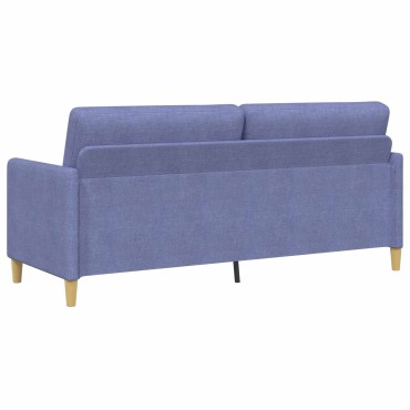 vidaXL Καναπές με Αποθήκευση Μπλε τζην 192x78x87cm Πολυεστέρας