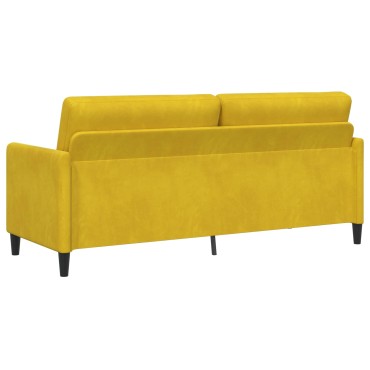 vidaXL Καναπές με Αποθήκευση Κίτρινο 192x78x87cm Πολυεστέρας