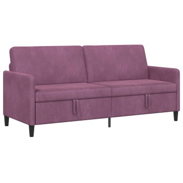 vidaXL Καναπές με Αποθήκευση Μοβ 192x78x87cm Πολυεστέρας