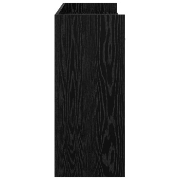 vidaXL Τραπέζι κονσόλας Μαύρη Δρυς 90x35x80cm Επεξεργασμένο Ξύλο