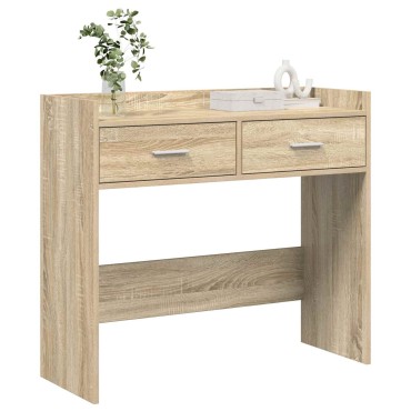 vidaXL Τραπέζι κονσόλας Sonoma Δρυς 90x35x80cm Επεξεργασμένο Ξύλο