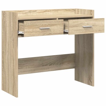 vidaXL Τραπέζι κονσόλας Sonoma Δρυς 90x35x80cm Επεξεργασμένο Ξύλο