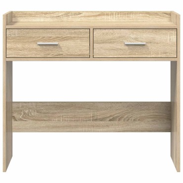 vidaXL Τραπέζι κονσόλας Sonoma Δρυς 90x35x80cm Επεξεργασμένο Ξύλο