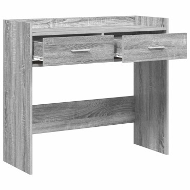 vidaXL Τραπέζι κονσόλας Γκρι Sonoma 90x35x80cm Επεξεργασμένο Ξύλο