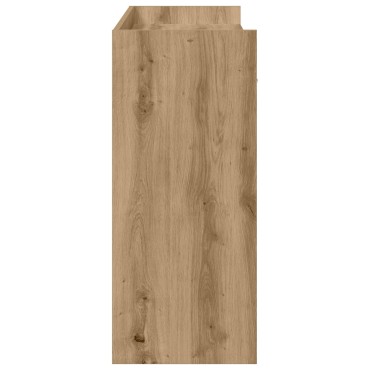 vidaXL Τραπέζι κονσόλας Artisan Δρυς 90x35x80 εκ
