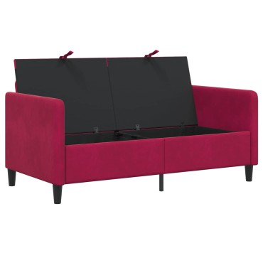 vidaXL Καναπές με Αποθήκευση Κόκκινο 152x78x87cm Πολυεστέρας