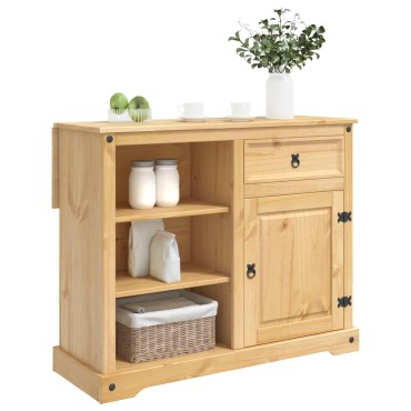 vidaXL Σετ Νησίδας Κουζίνας 2 τμχ. Κερί Μέλι 112 x 70 x 91,5 εκ
