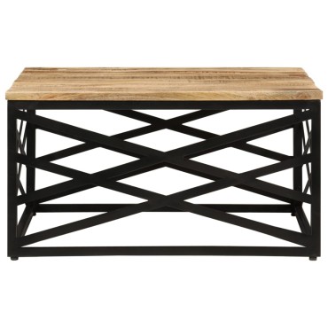 vidaXL Τραπεζάκι Σαλονιού 68x68x35cm από Μασίφ Ξύλο Μάνγκο 1 τεμ.