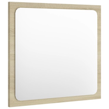 vidaXL Καθρέφτης Μπάνιου Sonoma Δρυς 40x1,5x37cm από Μοριοσανίδα 1 τεμ.