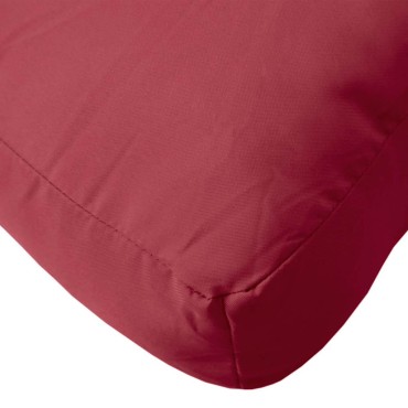 vidaXL Μαξιλάρια Παλέτας Μπορντό από Ύφασμα Oxford 60x60x6cm