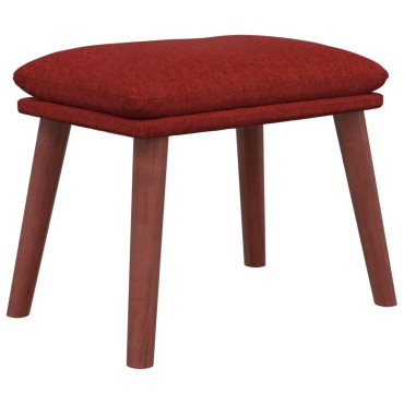 vidaXL Υποπόδιο Μπορντό 45x29,5x35cm Υφασμάτινο 1 τεμ.