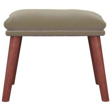vidaXL Υποπόδιο Ανοιχτό Γκρι 45x29,5x35cm Βελούδινο 1 τεμ.