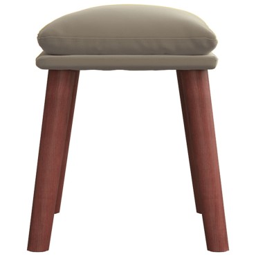 vidaXL Υποπόδιο Ανοιχτό Γκρι 45x29,5x35cm Βελούδινο 1 τεμ.