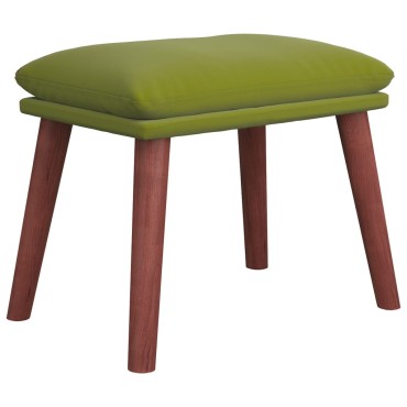 vidaXL Υποπόδιο Ανοιχτό Πράσινο 45x29,5x35cm Βελούδινο 1 τεμ.