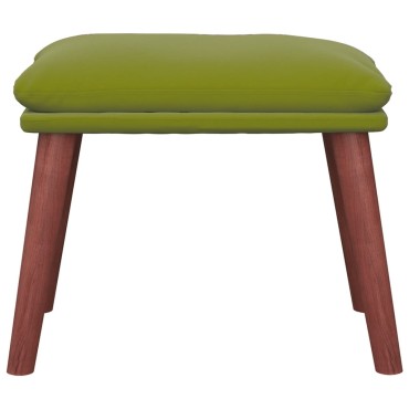 vidaXL Υποπόδιο Ανοιχτό Πράσινο 45x29,5x35cm Βελούδινο 1 τεμ.