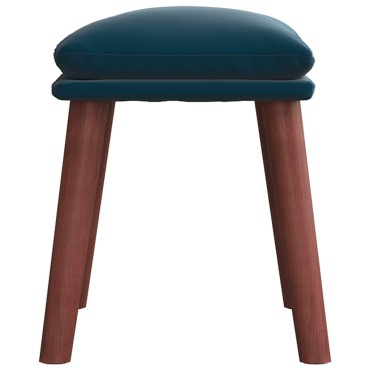 vidaXL Υποπόδιο Μπλε 45x29,5x35cm Βελούδινο 1 τεμ.