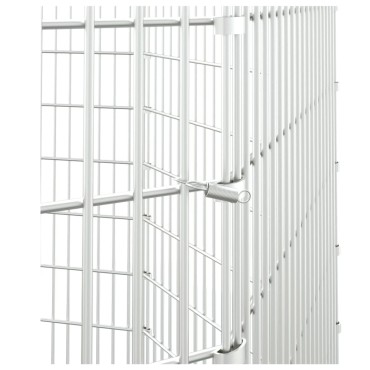 vidaXL Περίβλημα Ζώων Ελεύθερης Βοσκής 8 Πάνελ 54x100 εκ. από Γαλβανισμένο Σίδερο